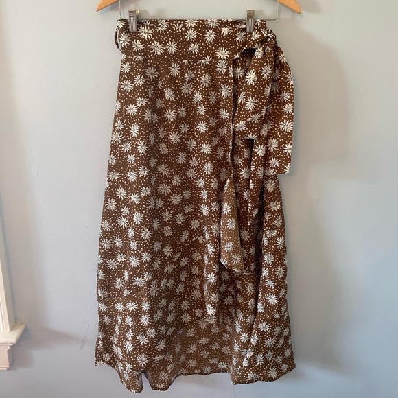 Senlis Adelaide Tie waist midi skirt - Picture 1 of 2